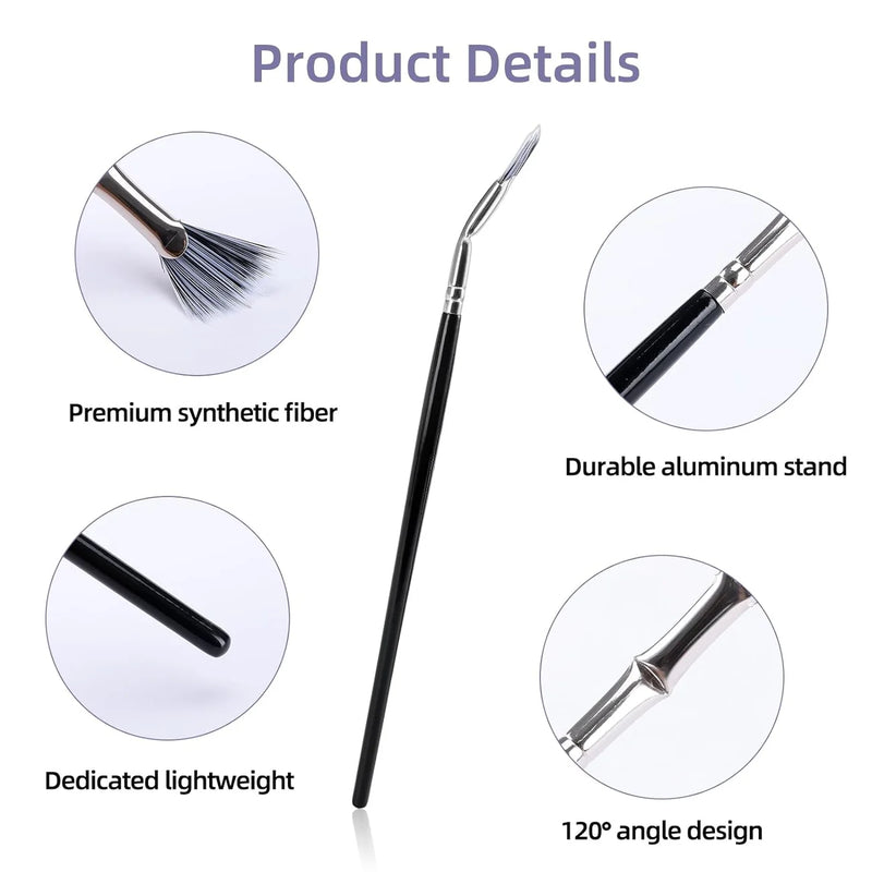 Folding Angle Scalloped Lash Brush